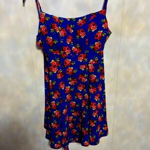 B.DARLIN Junior 1/2 size blue rose colored dress